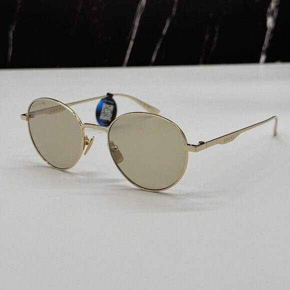 NEW GUCCI GG0337S 001 GOLD SUNGLASSES UNISEX PHOTOCHROMIC - Picture 1 of 9